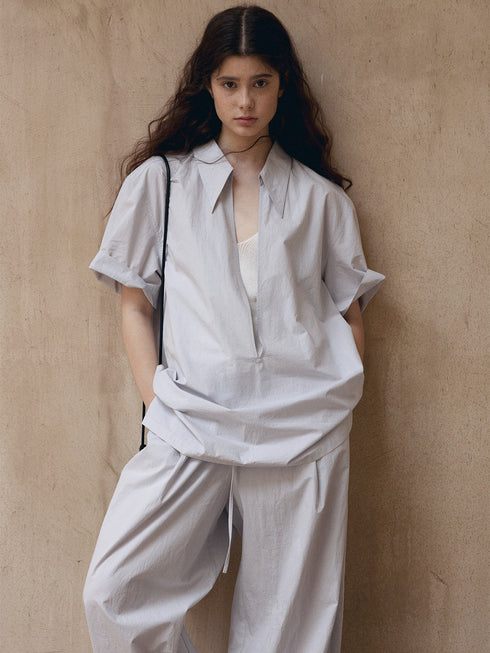 Aen Layered Collar Shirt